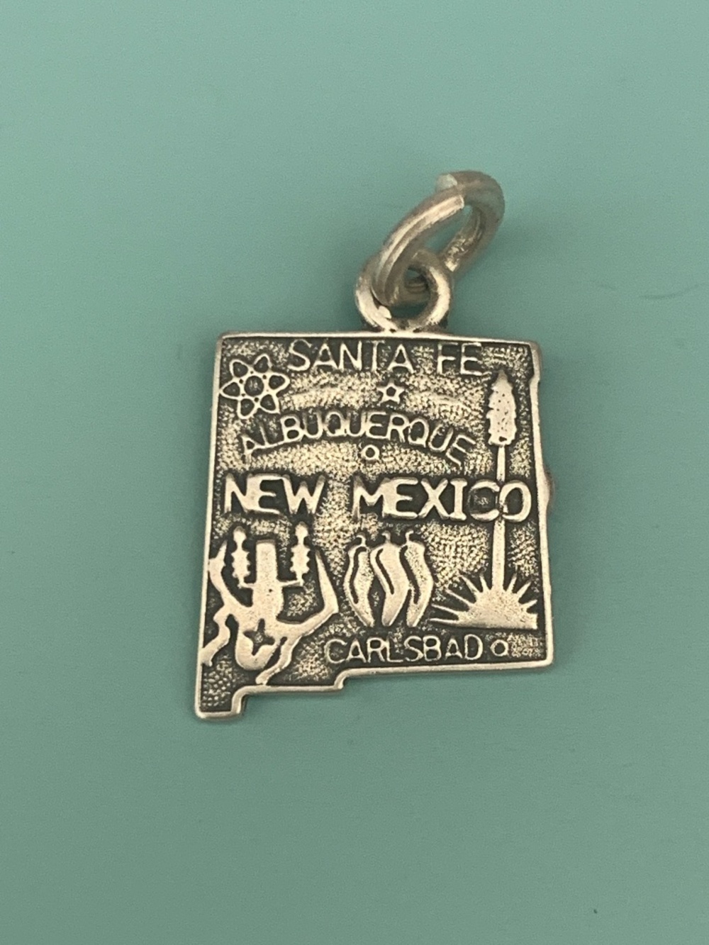 .925 New Mexico State Sterling Silver Jewelry Charm #travel #Santa Fe